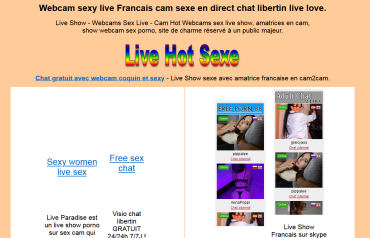 Free Sexe Chat et Webcam en direct 100% pour adultes